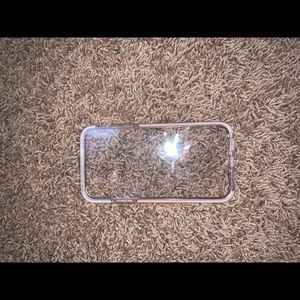 clear with pink bumper iPhone Xr case